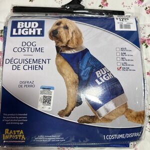 Bud Light Alcohol Can Dog Pet Costume 2X/3X